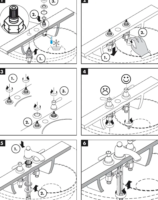 Installation steps for the mixer