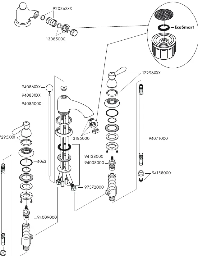 Spare parts diagram