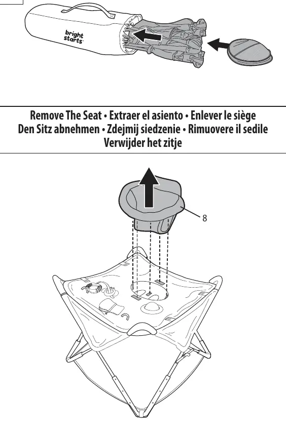 Removing the seat pad