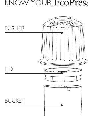Components of the EcoPress