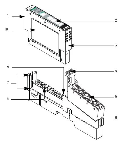 POINT I/O Input Module parts diagram