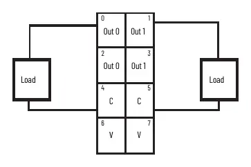 Wiring diagram for DC Protected Output Module