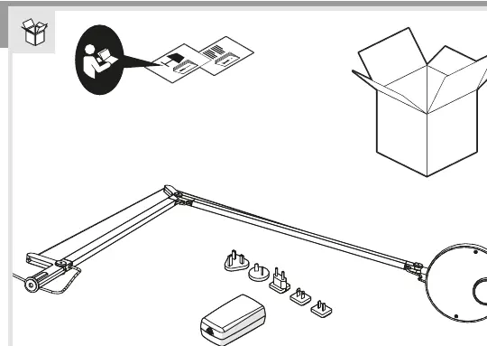 Included components and assembly overview