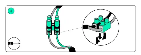 Wiring the terminal block
