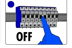 Turn off power at the circuit breaker