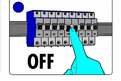 Switch off the power supply before installation.