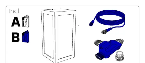 Included parts and tools required for installation.