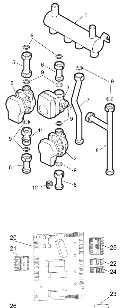 Spare parts diagram