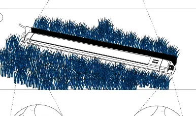 Installation in grass using the ground stake.