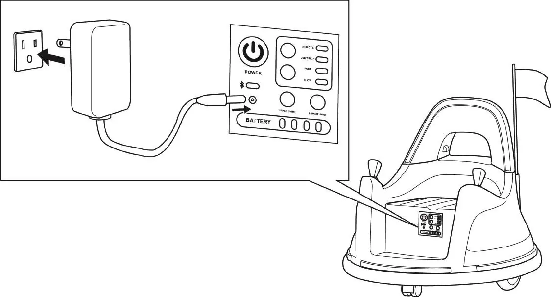 Charging the vehicle battery.