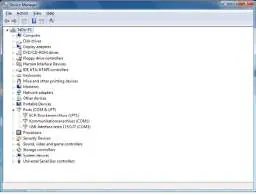 Device Manager showing COM ports