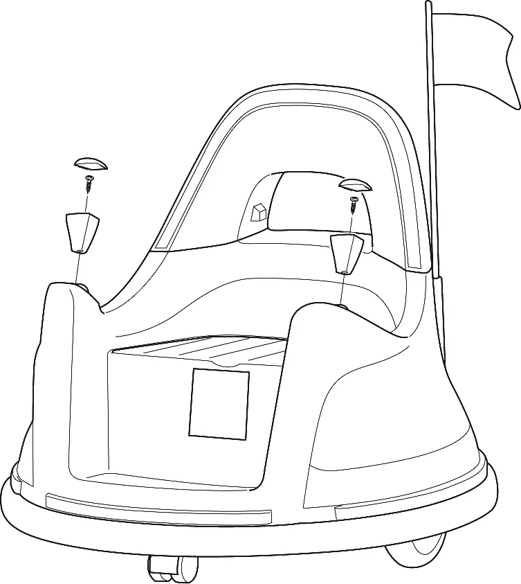 Attaching the joysticks to the car body.