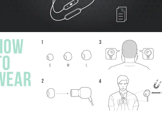 How to wear the earphones