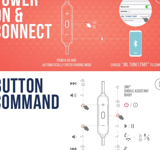 Power on and Bluetooth pairing process