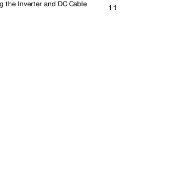 Correct alignment of the DC cable
