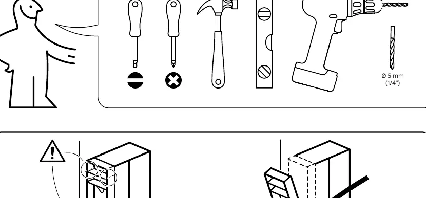 Required tools for assembly
