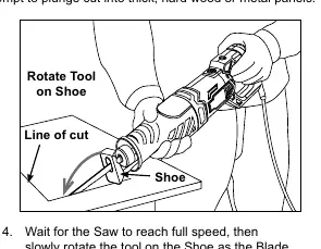 Plunge cutting technique