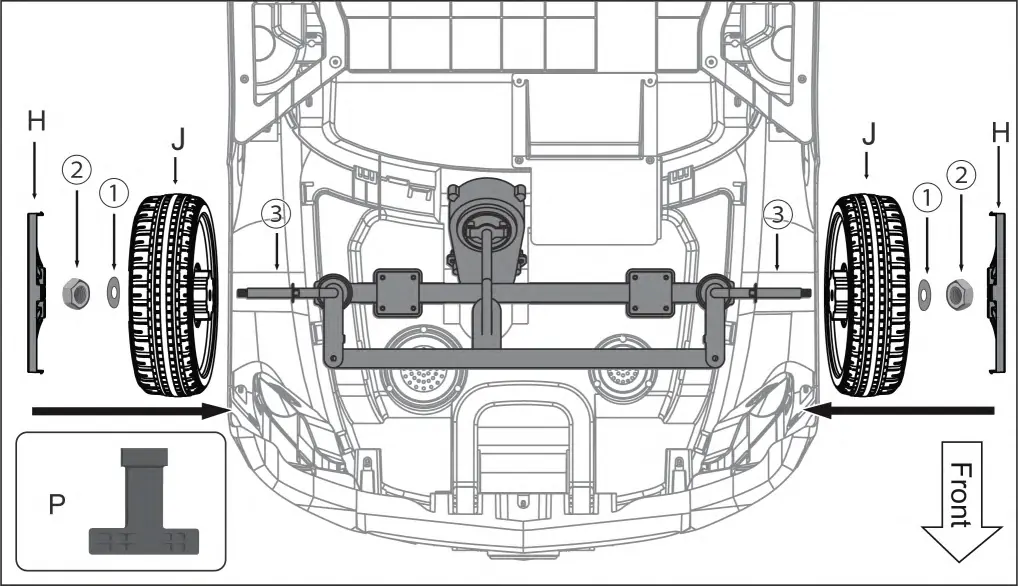 Front wheel assembly