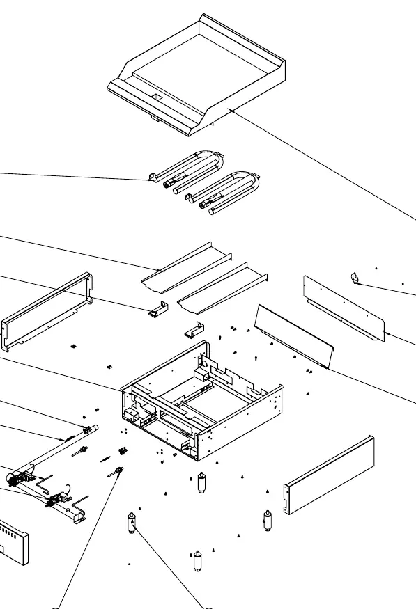 Parts Diagram: Countertop Gas Griddle
