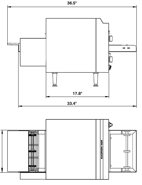 Oven dimensions and specifications