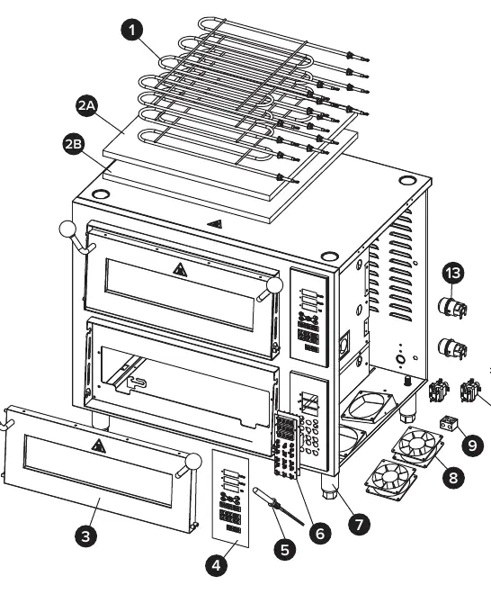 Exploded parts diagram for model 177DDPO18DDM