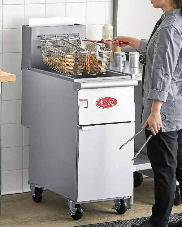 Avantco Gas-Tube Floor Fryer