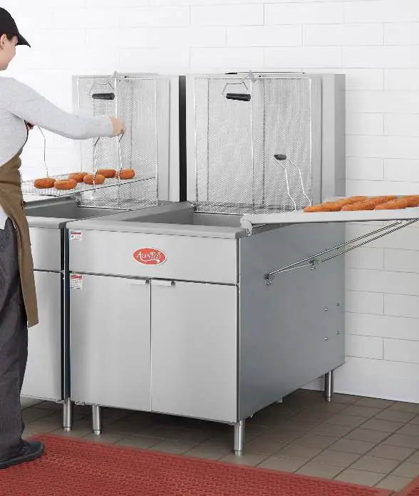 Avantco Gas-Flat Bottom Floor Fryer