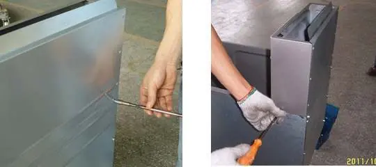 Flue installation steps
