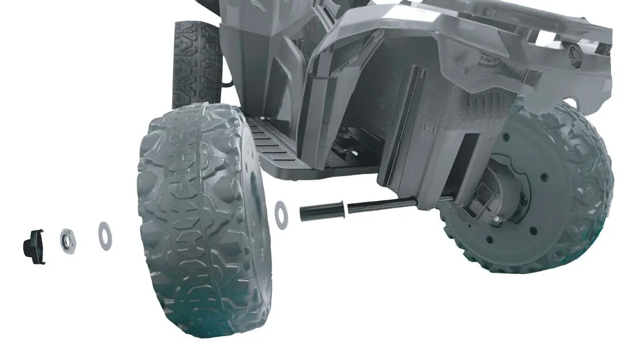 Motor and rear axle installation