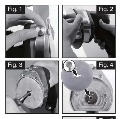 Knife replacement steps