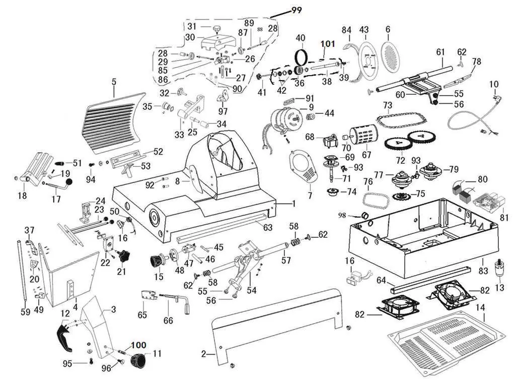 Exploded parts diagram