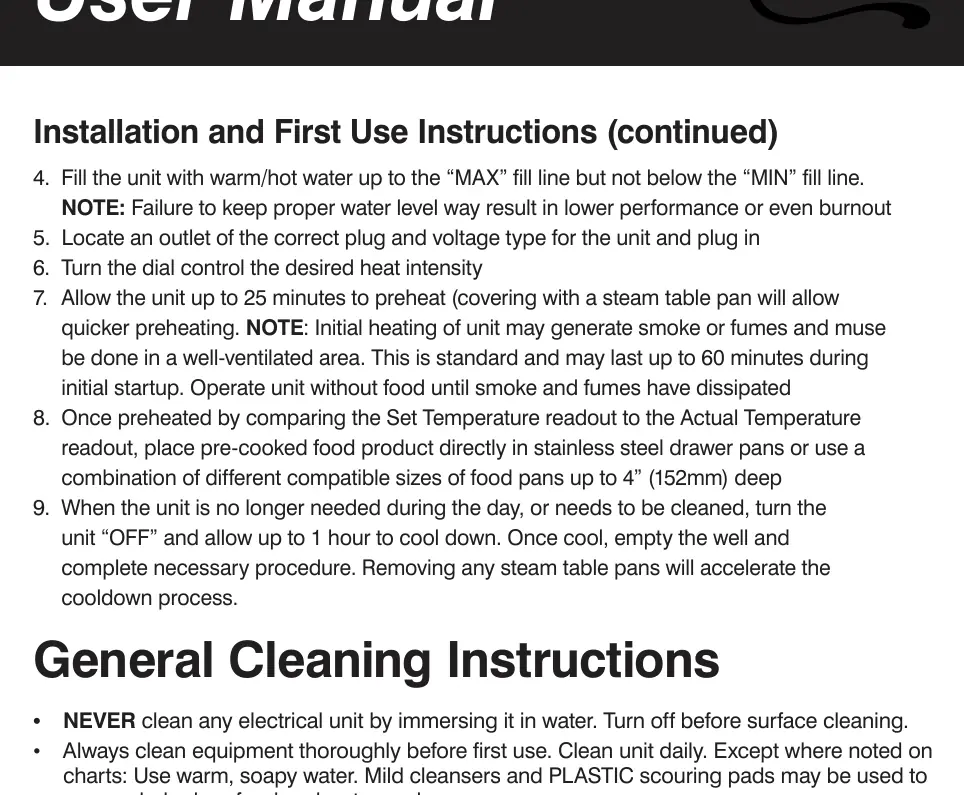 Installation diagram from the manual