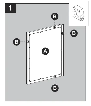 Step 1: Measuring the distance between hangers.