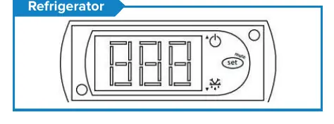 Refrigerator digital control unit.