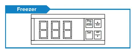 Freezer digital control unit.