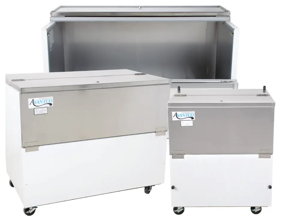 Avantco Commercial School Milk Cooler models