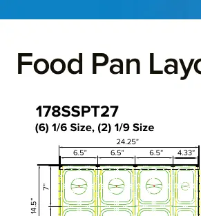 Food Pan Layout Example